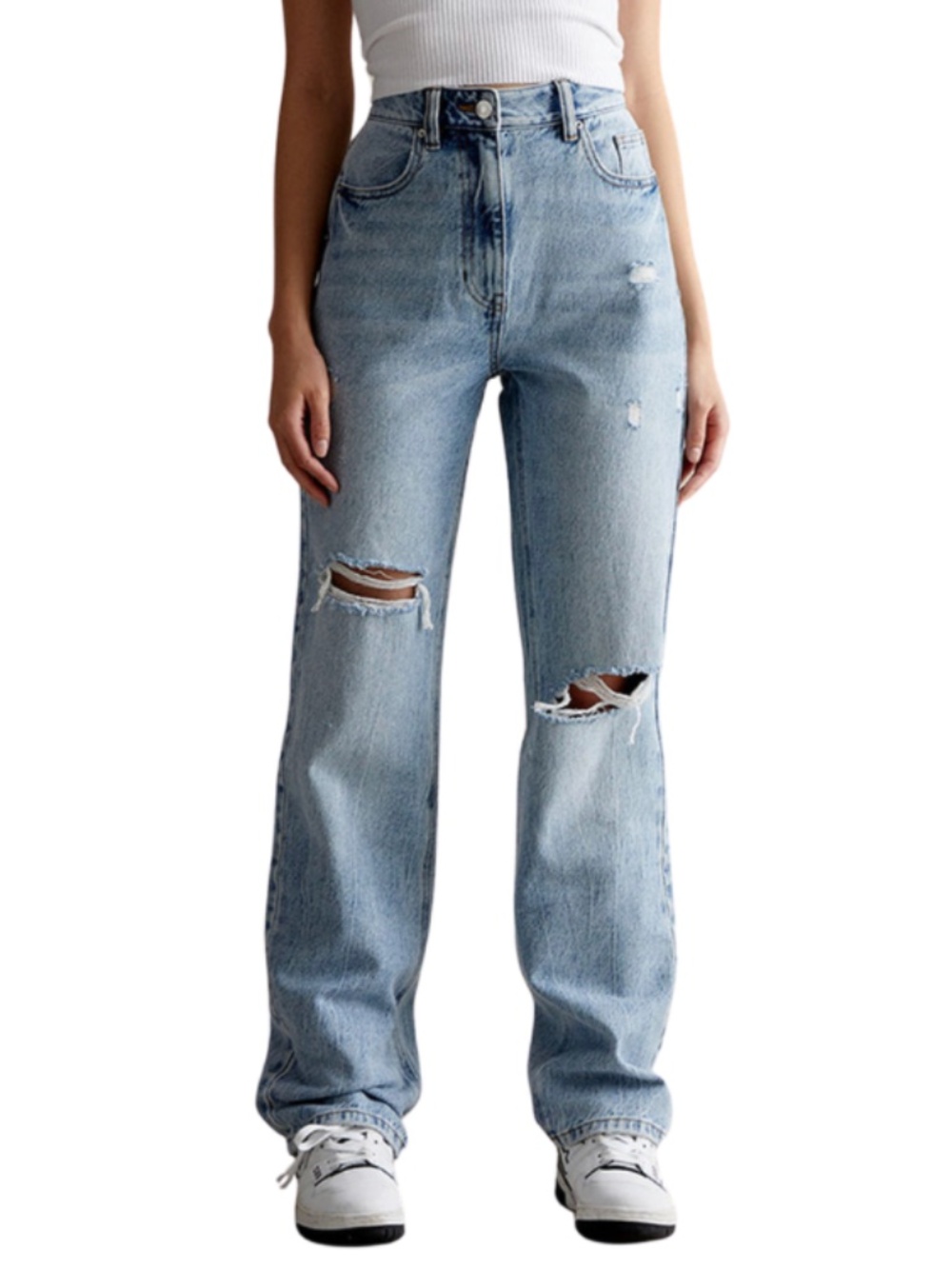 Pacsun Eco Light Blue Ripped '90s Boyfriend Jeans